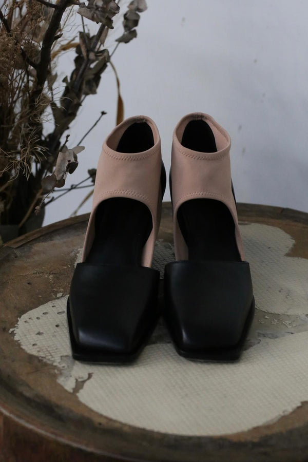 OUDE WAAG sheepskin ninja high heel OW-23SS-FT02 naked black